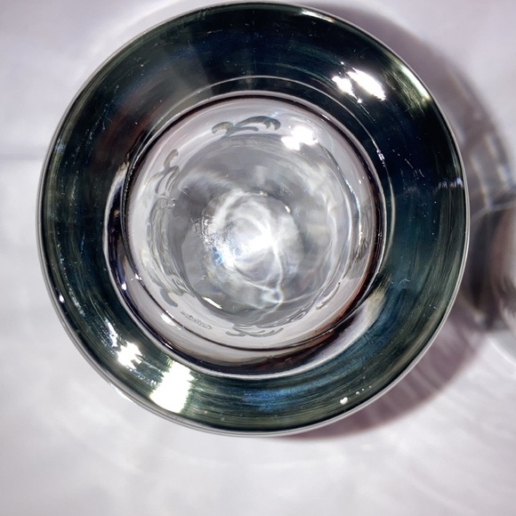 Set (2) MCM Kimiko 1960s Vintage Highball Silver Knight Shield Glasses VGUC - Picture 7 of 17